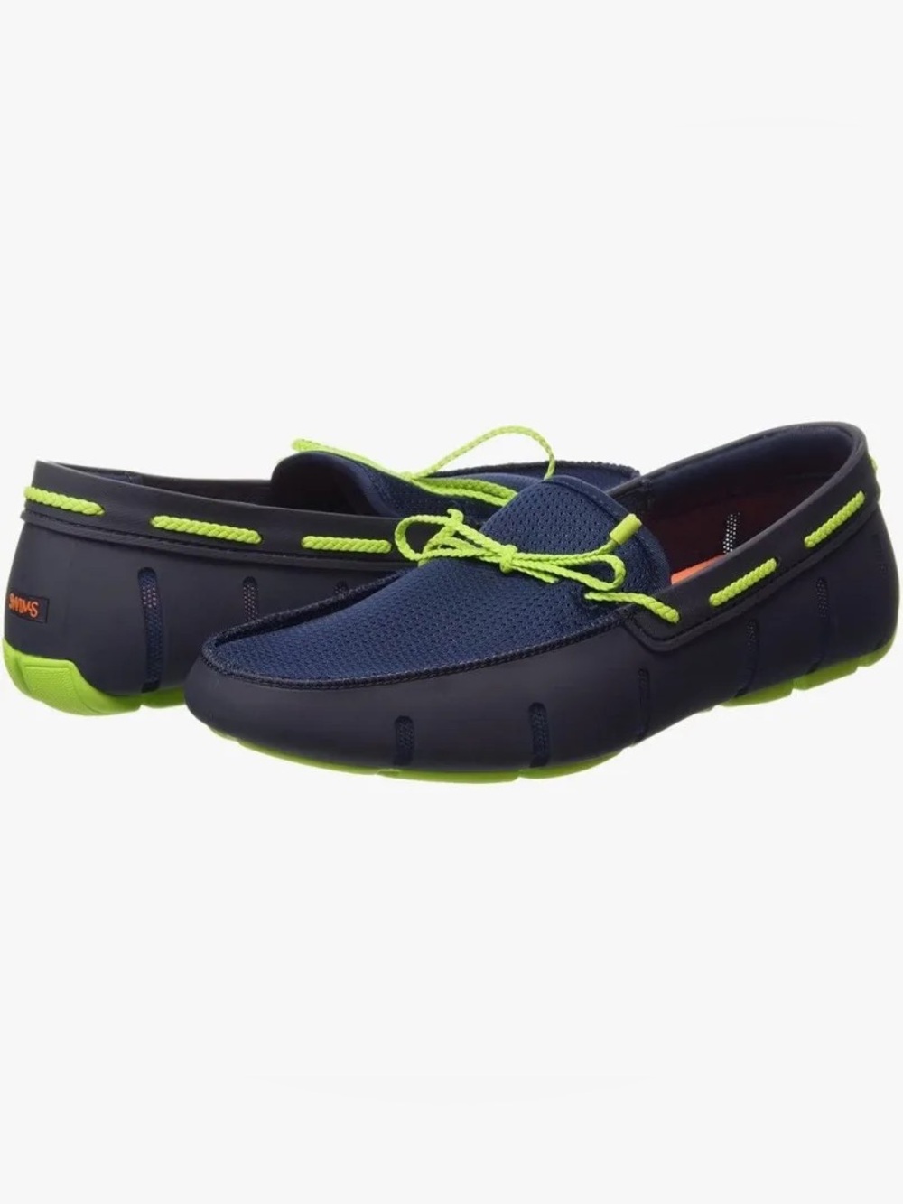Swims Men’s Braided Lace Loafer Size 14 In Navy/Green